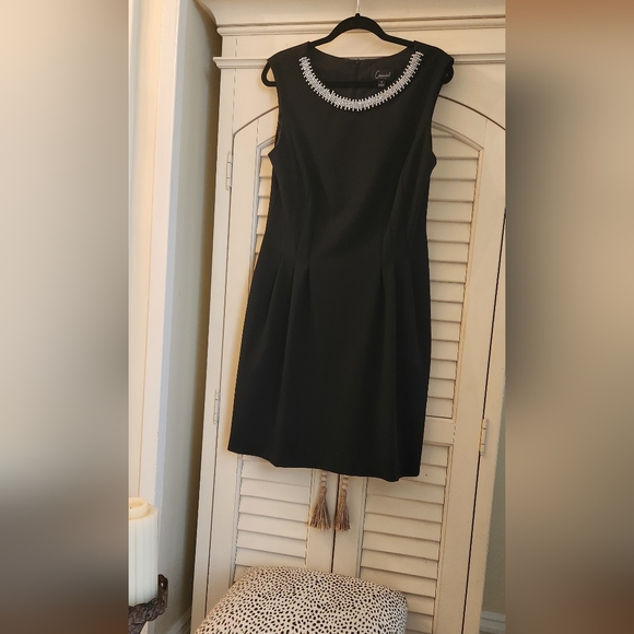 Festive,  Sexy, Lil Black Dress by Connected Apparel, Sz 12 - Picture 5 of 16